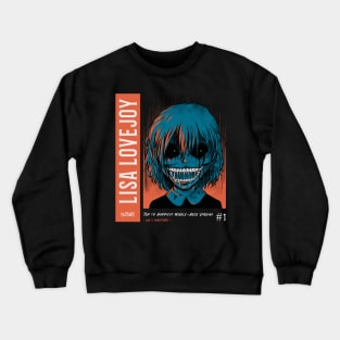 Scary Vintage Japanese Horror Anime "Lisa Lovejoy" Crewneck Sweatshirt